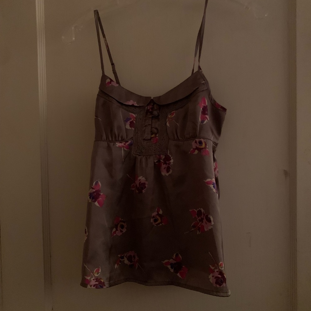 American Eagle pester pan collar floral cami tank Caroline forbes TVD